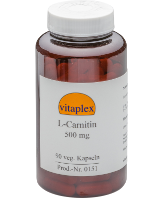 L-Carnitin 500 mg (90 vegetarian capsules) - Vitaplex