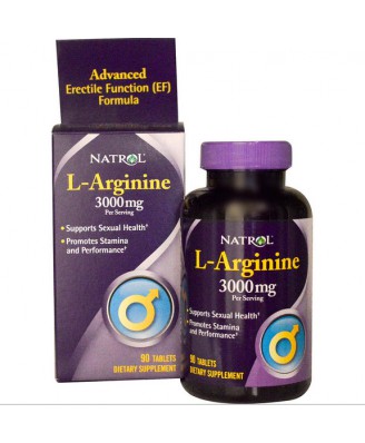 Natrol, L-Arginin 3000 mg, 90 Tabletten