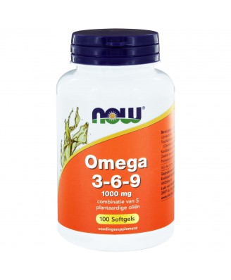 Omega 3-6-9 1000 mg (100 softgels) - NOW Foods