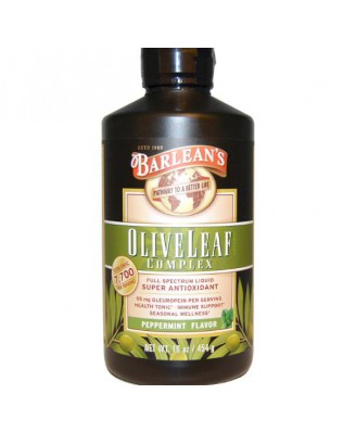 Barlean's, Olive Leaf Complex, Pfefferminz Aroma, 16oz (454 g)