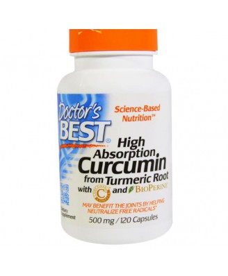 Doctor's Best, besten Curcumin C3 Complex, 500 mg, 120 Kapseln
