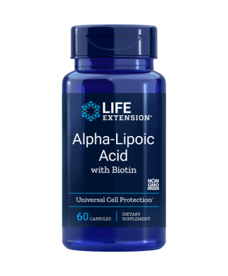 Super Alpha-Liponsäure mit Biotin 250 Mg - 60 Kapseln - Life Extension