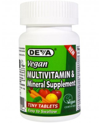 Deva, Multivitamin & Mineral Supplement, 90 kleine vegetarische Tabletten