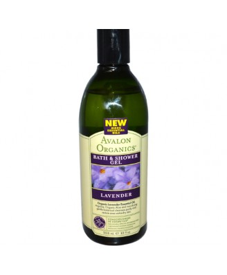 Avalon Organics, Dusch & Badegel, Lavendel, 12 fl oz (355 ml)