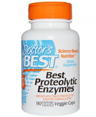 Proteolytic Enzymes (90 Enteric Coated Veggie Caps ) - Doctor's Best
