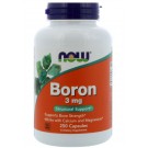 Now Foods, Boron, 3 mg, 250 Capsules