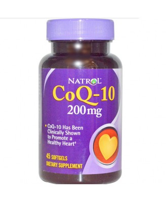 Natrol, Co-Q10 200 mg, 45 Kapseln