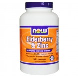 Now Foods, Elderberry & Zinc, 90 Lozenges