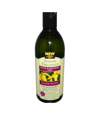 Avalon Organics, Dusch & Badegel, Ylang-Ylang, 12 fl oz (355 ml)
