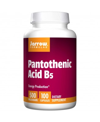 Jarrow Formulas, Pantothenic Acid B5, 500 mg, 100 Capsules
