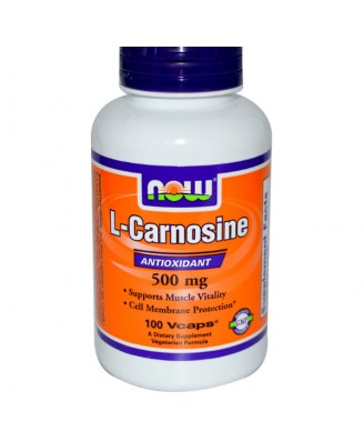 L-Carnosine 500 mg (100 Veg Capsules) - Now Foods
