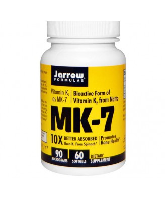 Jarrow Formulas, MK-7, Vitamin K2 als MK-7, 90 Mcg, 60 Kapseln