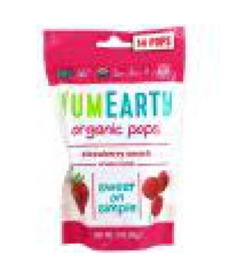 Organic Strawberry Pops, Strawberry Smash, 14 Pops, 3 oz (85 g) - Yummy Earth