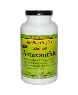 Healthy Origins, Astaxanthin, 4 mg, 150 Kapseln