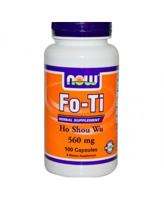 Fo-Ti Ho Shou Wu 560 mg (100 Veggie Caps) - Now Foods