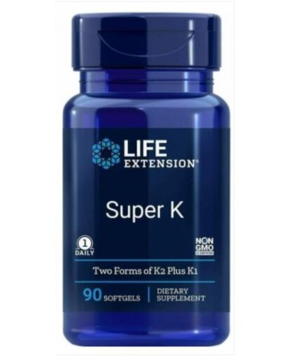 Life Extension, Super K mit erweiterten K2 Komplex, 90 Kapseln