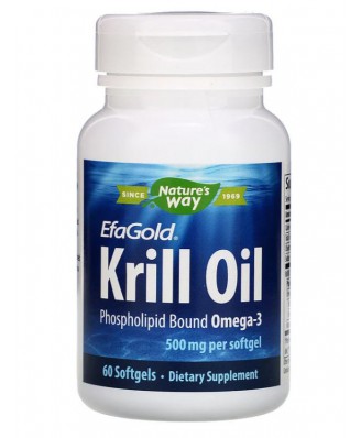 EFAGOLD KRILL OLIE 500 MG (60 GELCAPSULES) - NATURE'S WAY