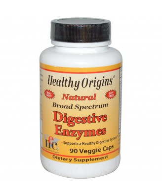 Healthy Origins, Digestive Enzymes, Broad Spectrum, 90 Veggie Caps