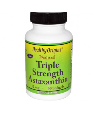 Astaxanthin 12 mg (60 Softgels) - Healthy Origins