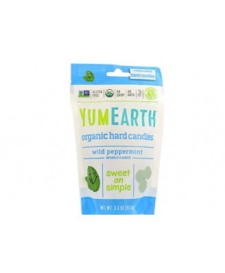 Organic Hard Candies Wild Peppermint 3.3 oz (93.6 g) - Yummy Earth