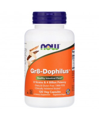 Gr8-Dophilus (120 Vegetarian Capsules) - Now Foods