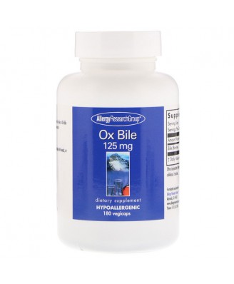 Ox Bile 125 mg 180 Vegicaps - Allergy Research Group