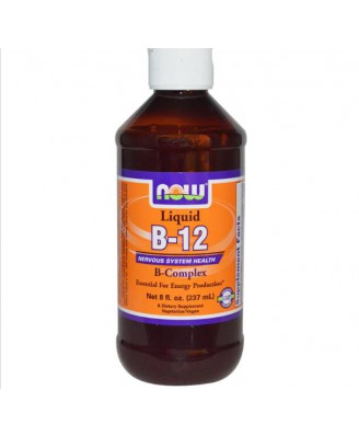 Now Foods, B-12, flüssig, B-Komplex, 8 Fl Oz (237 ml)
