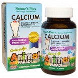 Calcium, Children's Chewable Supplement, Natural Vanilla Sundae Flavor (90 Animals) - Nature's Plus