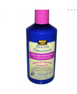 Avalon Organics, Tiefe feuchtigkeitsspendende Conditioner, Awapuhi Mango Therapie, 14 Unzen (397 g)