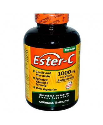 American Health, Ester-C 1000 mg mit Citrus Bioflavonoide, 180 Veggie-Tabs