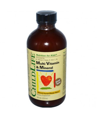ChildLife Essentials, Multi-Vitamin & Mineral natürliche Orange/Mango-Aroma (237 ml)