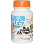 Best 3000 GDU Bromelain 500 mg (90 Veggie Caps) - Doctor's Best
