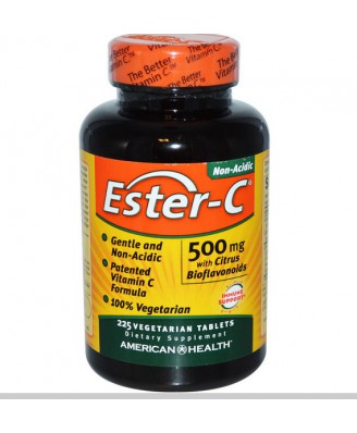 American Health, Ester-C 500 mg Citrus Bioflavonoide, 225 Veggie-Tabs
