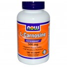 L-Carnosine 500 mg (100 Veg Capsules) - Now Foods