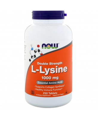 L-Lysine- 1000 mg (250 tablets) - Now Foods