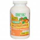 Deva, Multivitamin & Mineral Supplement, Eisen frei, Veganer, 90 Filmtabletten
