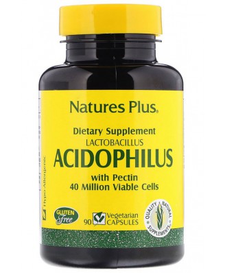 Acidophilus- Lactobacillus  (90 Vegetarian Capsules) - Nature's Plus