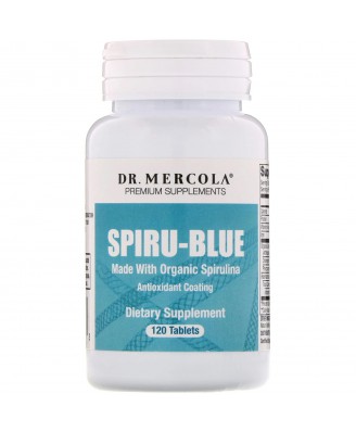 Spiru-Blue with Antioxidant Coating (120 Tablets) - Dr. Mercola