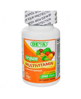 Multivitamin & Mineral Supplement, Vegan, Deva, 90 tabletten